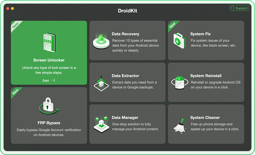 DroidKit Screen Short